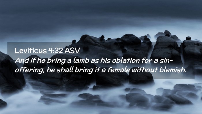 Picture 02 - Leviticus 4:32 ASV Desktop Wallpaper - And if he bring a lamb as his oblation for a - Desktop Bible Verse Wallpaper