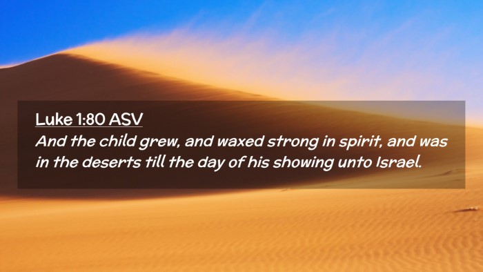 Picture 02 - Luke 1:80 ASV Desktop Wallpaper - And the child grew, and waxed strong in spirit, - Desktop Bible Verse Wallpaper