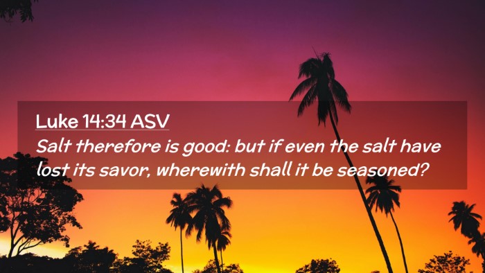 Picture 02 - Luke 14:34 ASV Desktop Wallpaper - Salt therefore is good: but if even the salt have - Desktop Bible Verse Wallpaper