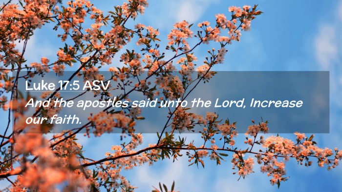 Picture 02 - Luke 17:5 ASV Desktop Wallpaper - And the apostles said unto the Lord, Increase our - Desktop Bible Verse Wallpaper