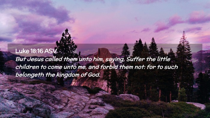 Picture 02 - Luke 18:16 ASV Desktop Wallpaper - But Jesus called them unto him, saying, Suffer - Desktop Bible Verse Wallpaper