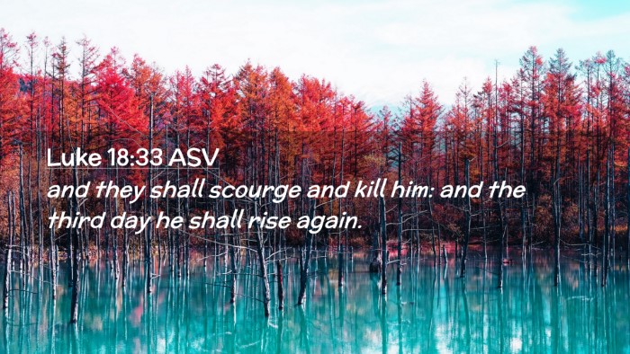 Picture 02 - Luke 18:33 ASV Desktop Wallpaper - and they shall scourge and kill him: and the - Desktop Bible Verse Wallpaper