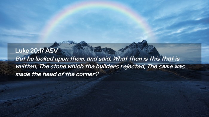 Picture 02 - Luke 20:17 ASV Desktop Wallpaper - But he looked upon them, and said, What then is - Desktop Bible Verse Wallpaper