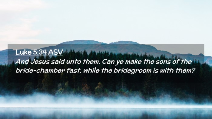 Picture 02 - Luke 5:34 ASV Desktop Wallpaper - And Jesus said unto them, Can ye make the sons of - Desktop Bible Verse Wallpaper