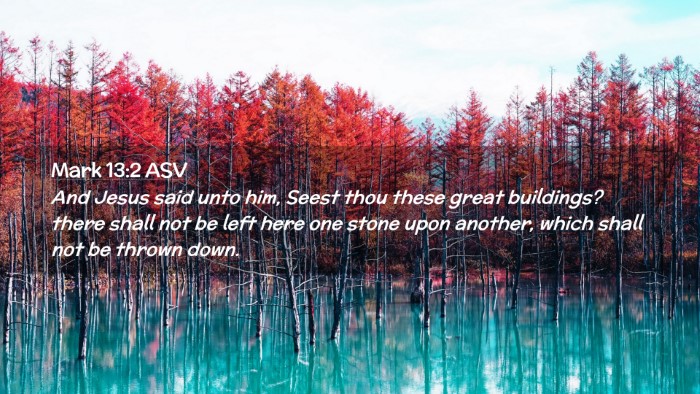 Picture 02 - Mark 13:2 ASV Desktop Wallpaper - And Jesus said unto him, Seest thou these great - Desktop Bible Verse Wallpaper