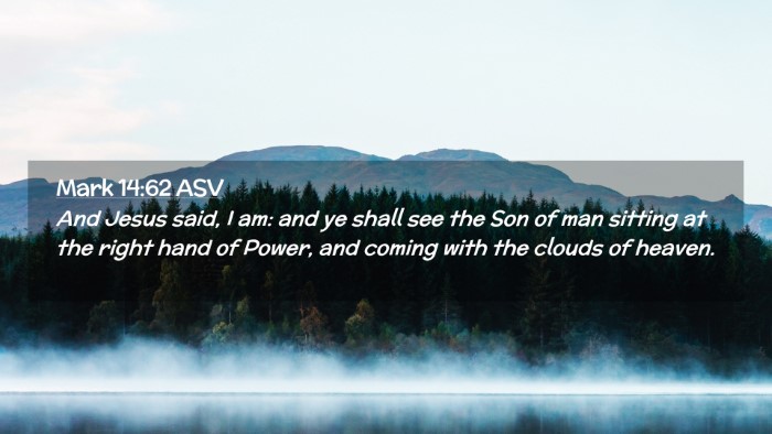 Picture 02 - Mark 14:62 ASV Desktop Wallpaper - And Jesus said, I am: and ye shall see the Son of - Desktop Bible Verse Wallpaper