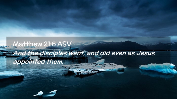 Picture 02 - Matthew 21:6 ASV Desktop Wallpaper - And the disciples went, and did even as Jesus - Desktop Bible Verse Wallpaper