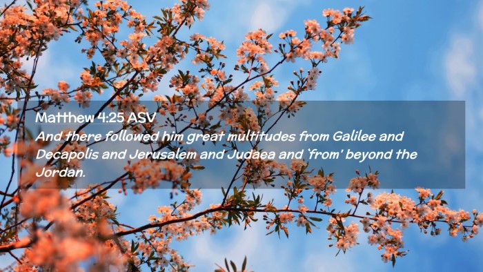 Picture 02 - Matthew 4:25 ASV Desktop Wallpaper - And there followed him great multitudes from - Desktop Bible Verse Wallpaper