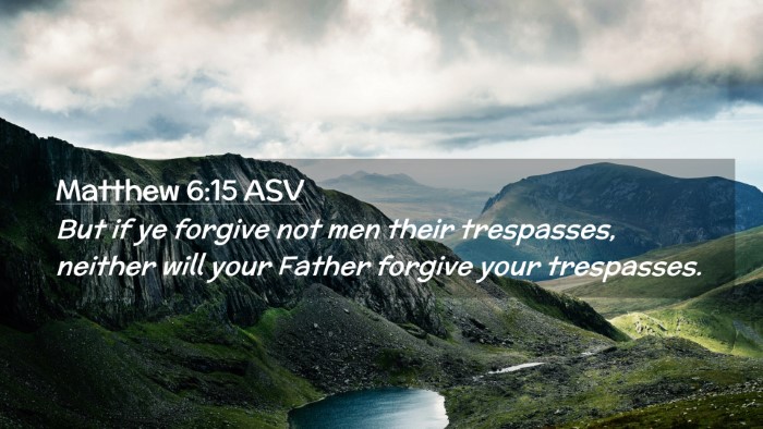 Picture 02 - Matthew 6:15 ASV Desktop Wallpaper - But if ye forgive not men their trespasses, - Desktop Bible Verse Wallpaper