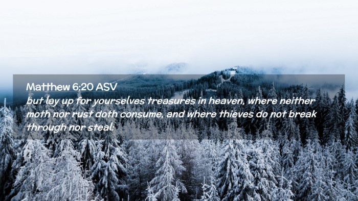 Picture 02 - Matthew 6:20 ASV Desktop Wallpaper - but lay up for yourselves treasures in heaven, - Desktop Bible Verse Wallpaper