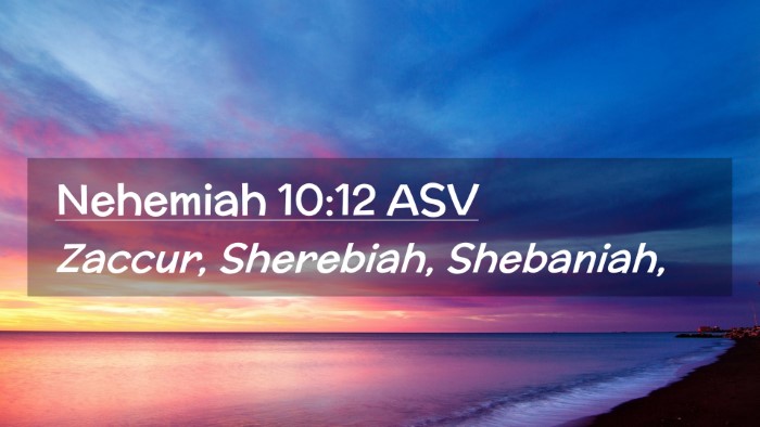 Picture 02 - Nehemiah 10:12 ASV Desktop Wallpaper - Zaccur, Sherebiah, - Desktop Bible Verse Wallpaper