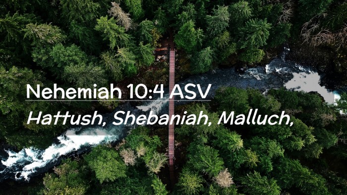 Picture 02 - Nehemiah 10:4 ASV Desktop Wallpaper - Hattush, Shebaniah, - Desktop Bible Verse Wallpaper