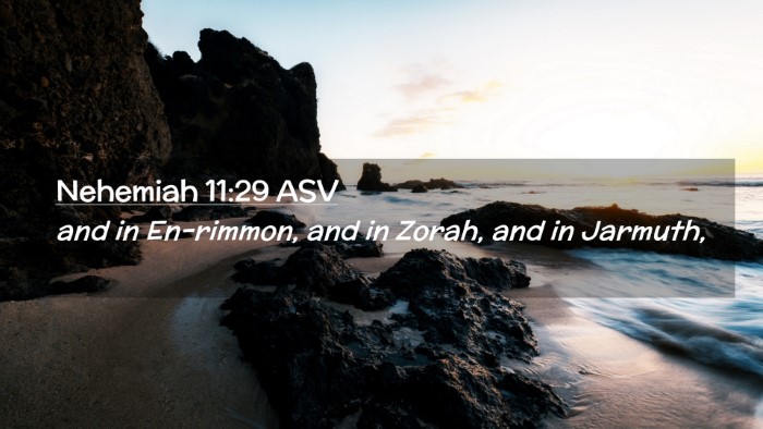 Picture 02 - Nehemiah 11:29 ASV Desktop Wallpaper - and in En-rimmon, and in Zorah, and in - Desktop Bible Verse Wallpaper