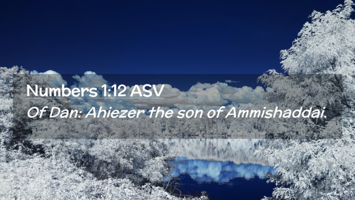 Picture 02 - Numbers 1:12 ASV Desktop Wallpaper - Of Dan: Ahiezer the son of - Desktop Bible Verse Wallpaper