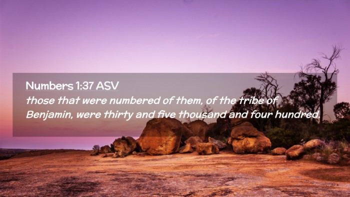 Picture 02 - Numbers 1:37 ASV Desktop Wallpaper - those that were numbered of them, of the tribe of - Desktop Bible Verse Wallpaper