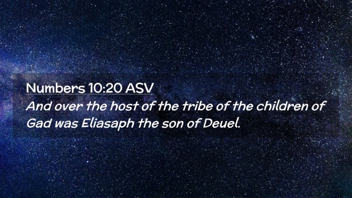 Picture 02 - Numbers 10:20 ASV Desktop Wallpaper - And over the host of the tribe of the children of - Desktop Bible Verse Wallpaper