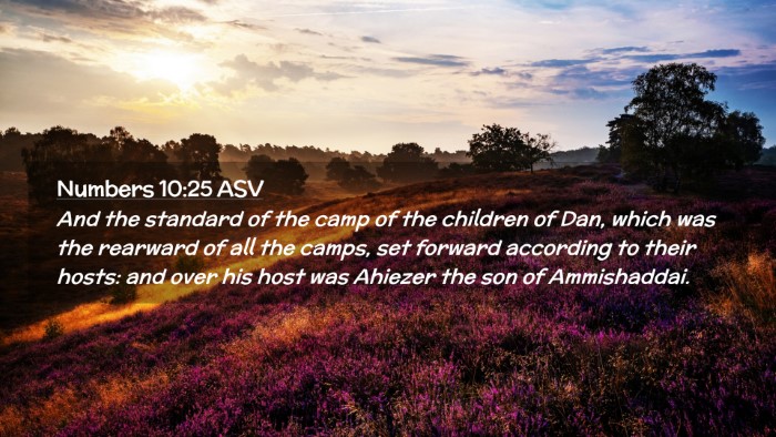 Picture 02 - Numbers 10:25 ASV Desktop Wallpaper - And the standard of the camp of the children of - Desktop Bible Verse Wallpaper