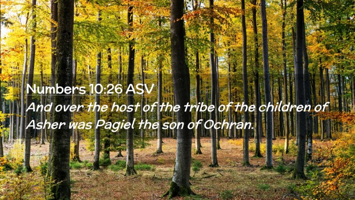 Picture 02 - Numbers 10:26 ASV Desktop Wallpaper - And over the host of the tribe of the children of - Desktop Bible Verse Wallpaper