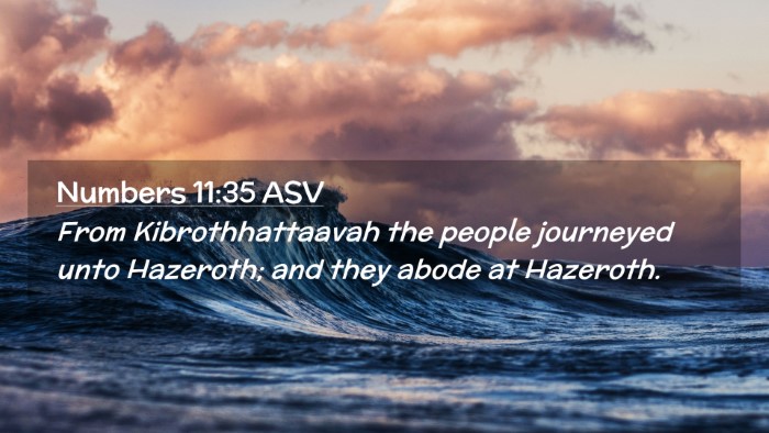 Picture 02 - Numbers 11:35 ASV Desktop Wallpaper - From Kibrothhattaavah the people journeyed unto - Desktop Bible Verse Wallpaper