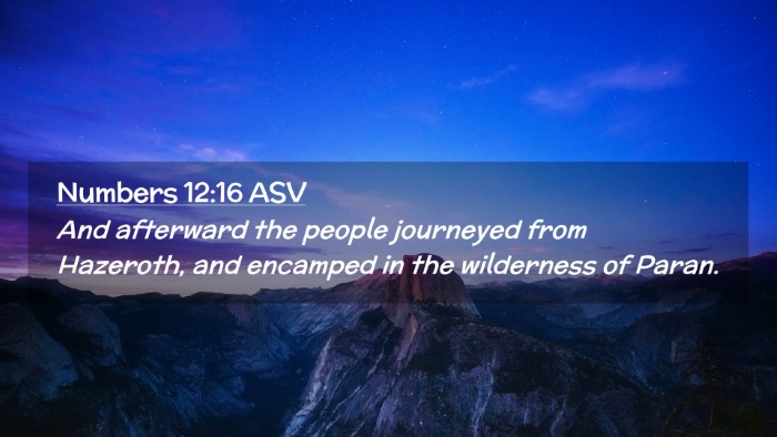 Picture 02 - Numbers 12:16 ASV Desktop Wallpaper - And afterward the people journeyed from Hazeroth, - Desktop Bible Verse Wallpaper