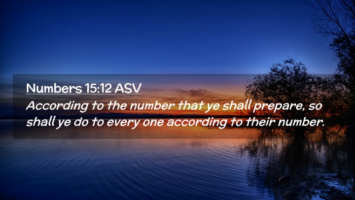 Picture 02 - Numbers 15:12 ASV Desktop Wallpaper - According to the number that ye shall prepare, so - Desktop Bible Verse Wallpaper