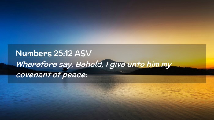 Picture 02 - Numbers 25:12 ASV Desktop Wallpaper - Wherefore say, Behold, I give unto him my - Desktop Bible Verse Wallpaper