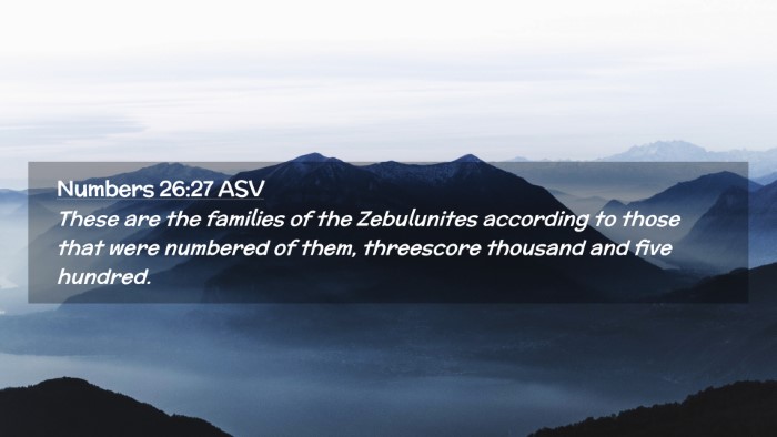 Picture 02 - Numbers 26:27 ASV Desktop Wallpaper - These are the families of the Zebulunites - Desktop Bible Verse Wallpaper