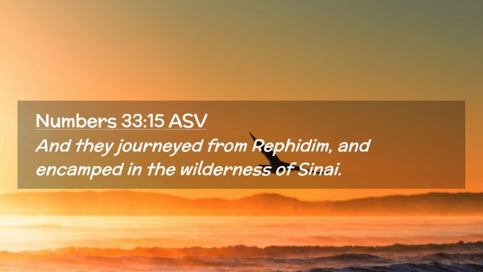 Picture 02 - Numbers 33:15 ASV Desktop Wallpaper - And they journeyed from Rephidim, and encamped in - Desktop Bible Verse Wallpaper