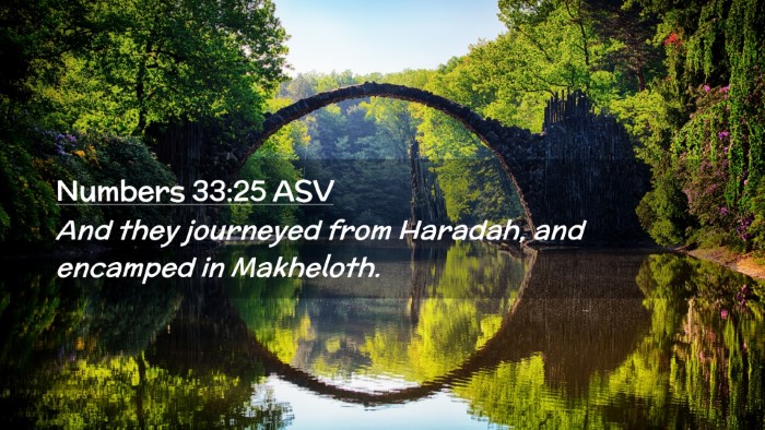 Picture 02 - Numbers 33:25 ASV Desktop Wallpaper - And they journeyed from Haradah, and encamped in - Desktop Bible Verse Wallpaper