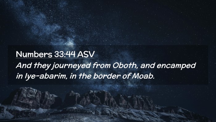 Picture 02 - Numbers 33:44 ASV Desktop Wallpaper - And they journeyed from Oboth, and encamped in - Desktop Bible Verse Wallpaper