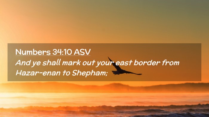 Picture 02 - Numbers 34:10 ASV Desktop Wallpaper - And ye shall mark out your east border from - Desktop Bible Verse Wallpaper