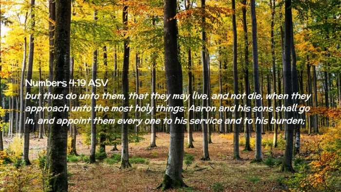 Picture 02 - Numbers 4:19 ASV Desktop Wallpaper - but thus do unto them, that they may live, and - Desktop Bible Verse Wallpaper