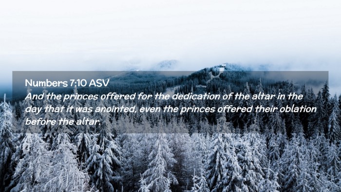 Picture 02 - Numbers 7:10 ASV Desktop Wallpaper - And the princes offered for the dedication of the - Desktop Bible Verse Wallpaper