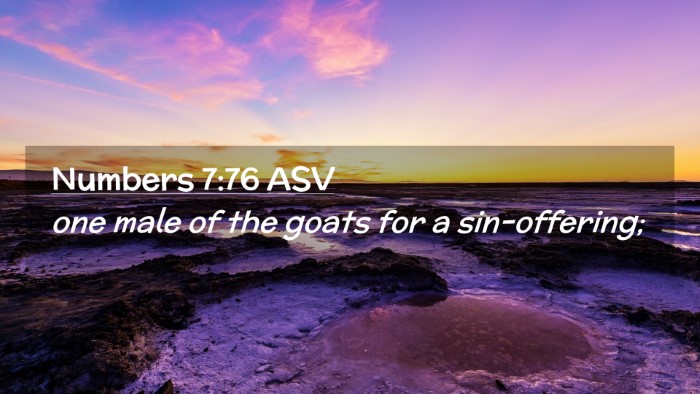 Picture 02 - Numbers 7:76 ASV Desktop Wallpaper - one male of the goats for a - Desktop Bible Verse Wallpaper