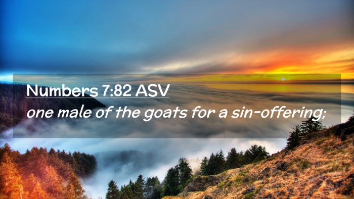 Picture 02 - Numbers 7:82 ASV Desktop Wallpaper - one male of the goats for a - Desktop Bible Verse Wallpaper