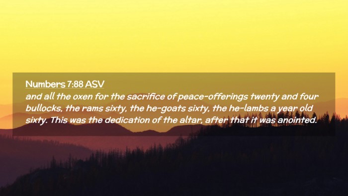 Picture 02 - Numbers 7:88 ASV Desktop Wallpaper - and all the oxen for the sacrifice of - Desktop Bible Verse Wallpaper