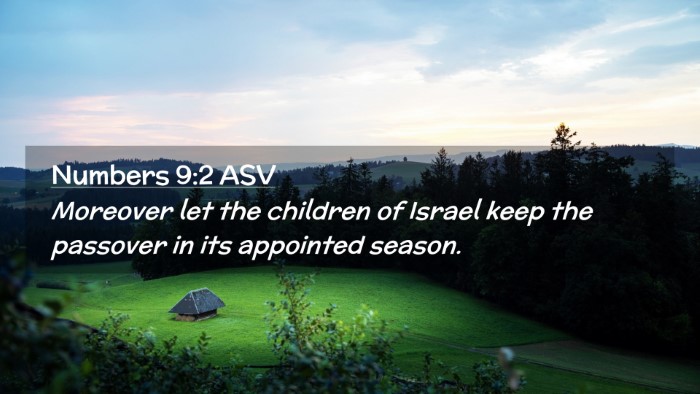 Picture 02 - Numbers 9:2 ASV Desktop Wallpaper - Moreover let the children of Israel keep the - Desktop Bible Verse Wallpaper