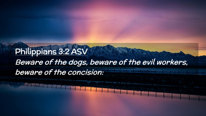 Picture 02 - Philippians 3:2 ASV Desktop Wallpaper - Beware of the dogs, beware of the evil workers, - Desktop Bible Verse Wallpaper