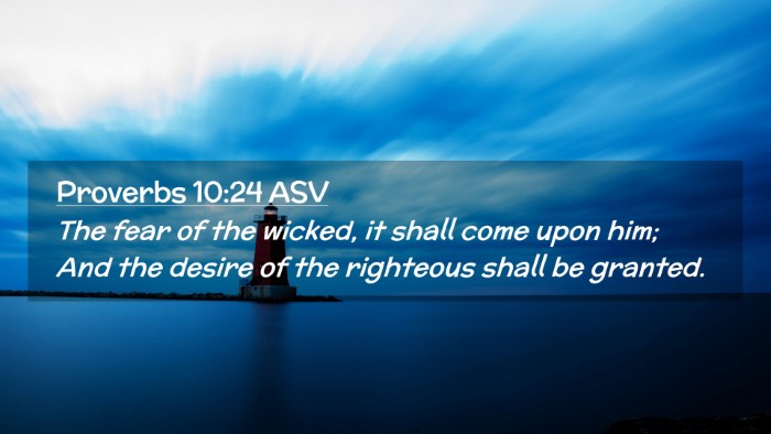 Picture 02 - Proverbs 10:24 ASV Desktop Wallpaper - The fear of the wicked, it shall come upon him; - Desktop Bible Verse Wallpaper