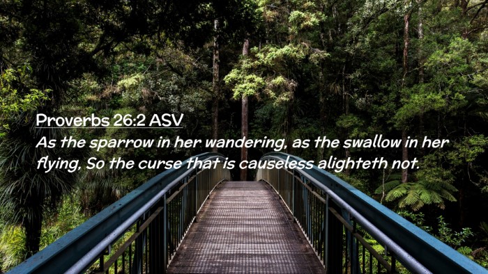 Picture 02 - Proverbs 26:2 ASV Desktop Wallpaper - As the sparrow in her wandering, as the swallow - Desktop Bible Verse Wallpaper