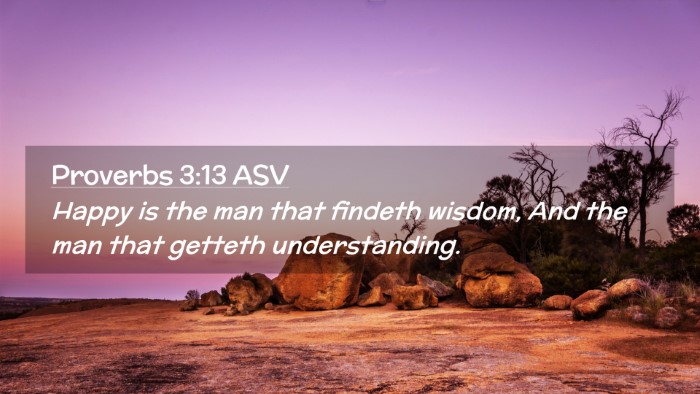 Picture 02 - Proverbs 3:13 ASV Desktop Wallpaper - Happy is the man that findeth wisdom, And the man - Desktop Bible Verse Wallpaper