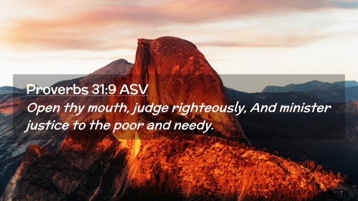 Picture 02 - Proverbs 31:9 ASV Desktop Wallpaper - Open thy mouth, judge righteously, And minister - Desktop Bible Verse Wallpaper