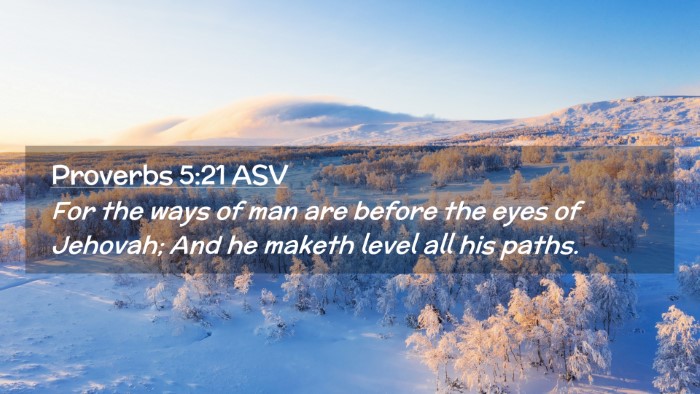 Picture 02 - Proverbs 5:21 ASV Desktop Wallpaper - For the ways of man are before the eyes of - Desktop Bible Verse Wallpaper