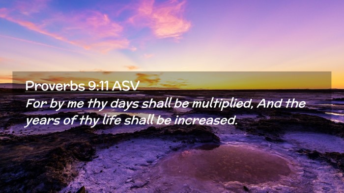 Picture 02 - Proverbs 9:11 ASV Desktop Wallpaper - For by me thy days shall be multiplied, And the - Desktop Bible Verse Wallpaper