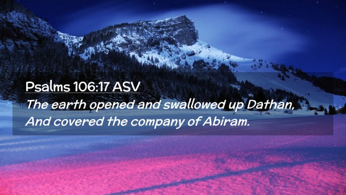 Picture 02 - Psalms 106:17 ASV Desktop Wallpaper - The earth opened and swallowed up Dathan, And - Desktop Bible Verse Wallpaper