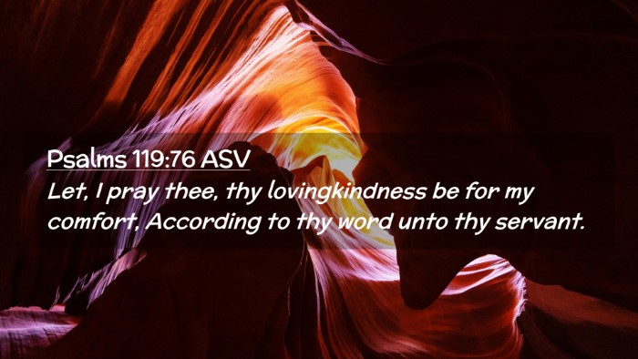 Picture 02 - Psalms 119:76 ASV Desktop Wallpaper - Let, I pray thee, thy lovingkindness be for my - Desktop Bible Verse Wallpaper