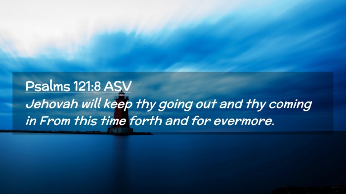 Picture 02 - Psalms 121:8 ASV Desktop Wallpaper - Jehovah will keep thy going out and thy coming in - Desktop Bible Verse Wallpaper