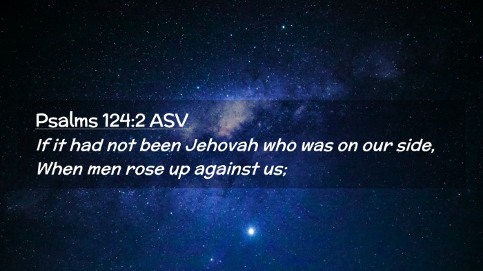 Picture 02 - Psalms 124:2 ASV Desktop Wallpaper - If it had not been Jehovah who was on our side, - Desktop Bible Verse Wallpaper