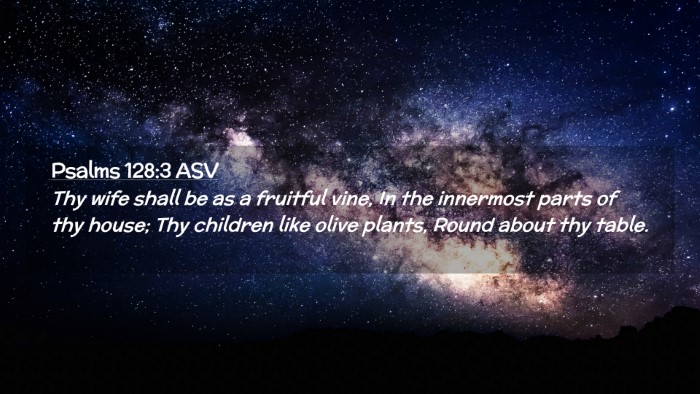 Picture 02 - Psalms 128:3 ASV Desktop Wallpaper - Thy wife shall be as a fruitful vine, In the - Desktop Bible Verse Wallpaper