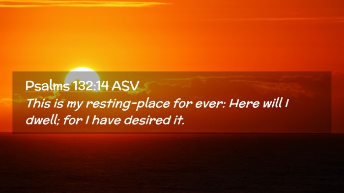 Picture 02 - Psalms 132:14 ASV Desktop Wallpaper - This is my resting-place for ever: Here will I - Desktop Bible Verse Wallpaper